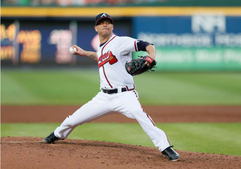 Tim Hudson, Atlanta Braves. (Photo by Kevin C. Cox/Getty Images