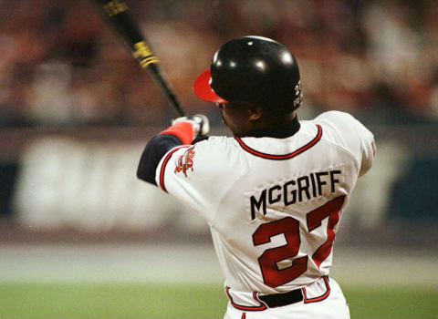 Former Atlanta Braves first baseman Fred McGriff powered the 1994 team. Mandatory Credit: Otto Greule/ALLSPORT