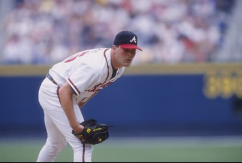 Denny Neagle, Atlanta Braves. Mandatory Credit: Andy Lyons /Allsport