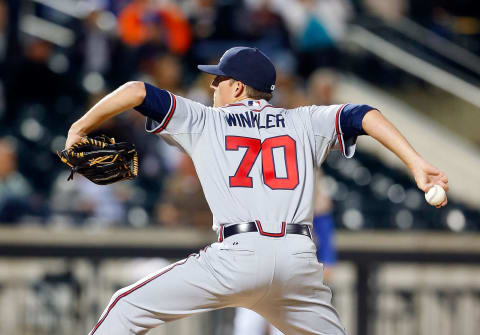 Dan Winkler of the Atlanta Braves (Photo by Jim McIsaac/Getty Images)