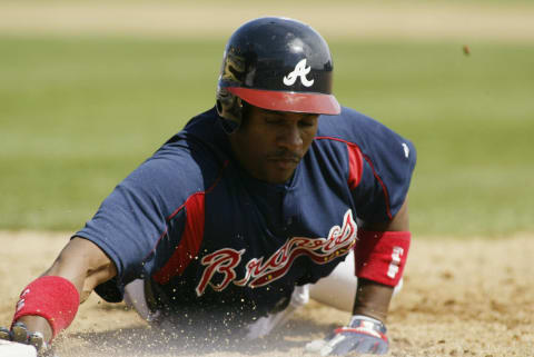 Andy Marte, Atlanta Braves (Photo by Rick Stewart/Getty Images)