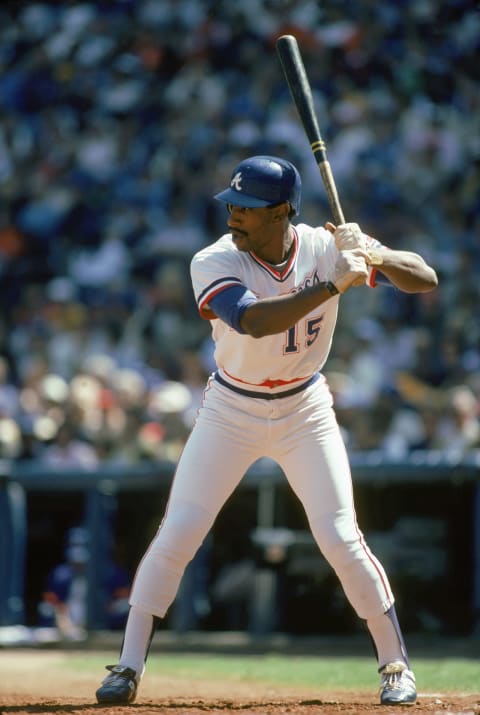 Atlanta Braves outfielder Claudell Washington came up big down the stretch in 1982. (Photo by Rich Pilling/MLB Photos via Getty Images)