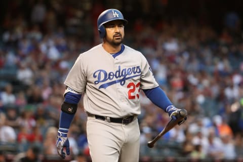 Los Angeles Dodgers first baseman Adrian Gonzalez (Photo by Christian Petersen/Getty Images)