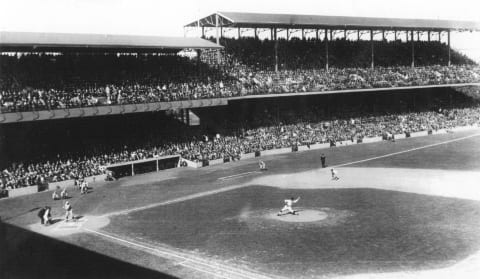 Number five outfielder on the Atlanta Braves Franchise’s all-time list, Tommy Holmes batted .408/.477/.693/ 1.170 at Braves’ field in 1945. (Photo by Mark Rucker/Transcendental Graphics, Getty Images)