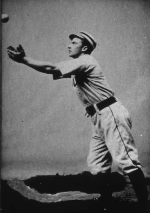 Tommy McCarthy batted behind Hugh Duffy for the Atlanta Braves forerunner Boston Eaters (Photo by Mark Rucker/Transcendental Graphics, Getty Images)