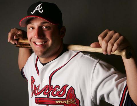 KISSIMMEE, FL – FEBRUARY 22: Jeff  Francoeur#7 poses for a portrait during the Atlanta Braves Photo Day on February 22, 2007 at The Ballpark at Disney’s Wide World of Sports in Kissimmee, Florida. (Photo by Elsa/Getty Images)