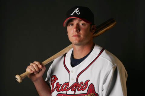 Jarrod Saltalamacchia, Atlanta Braves (Photo by Elsa/Getty Images)