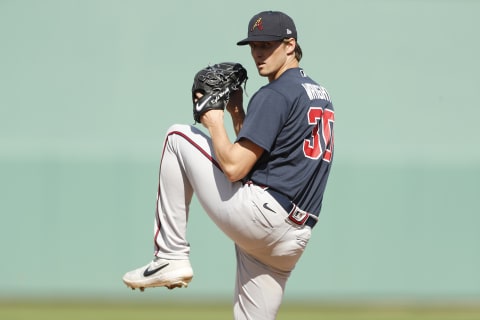 Kyle Wright #30 of the Atlanta Braves (Photo by Michael Reaves/Getty Images)