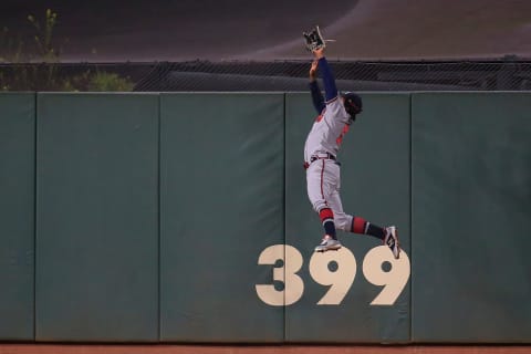 Ronald Acuna Jr. of the Atlanta Braves (Photo by Daniel Shirey/Getty Images)