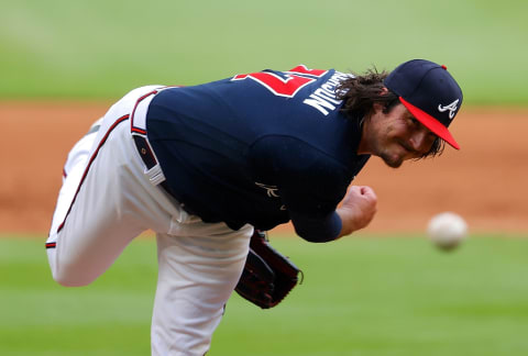 Luke Jackson of the Atlanta Braves pitched a heckuva two innings on Saturday. (Photo by Kevin C. Cox/Getty Images)