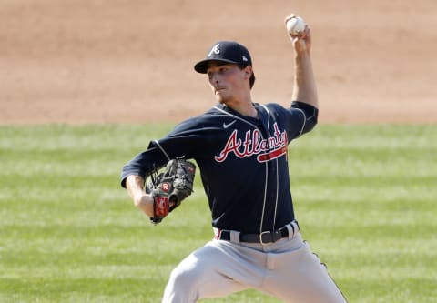 Max Fried of the Atlanta Braves pitches against the New York Mets. (Photo by Jim McIsaac/Getty Images)