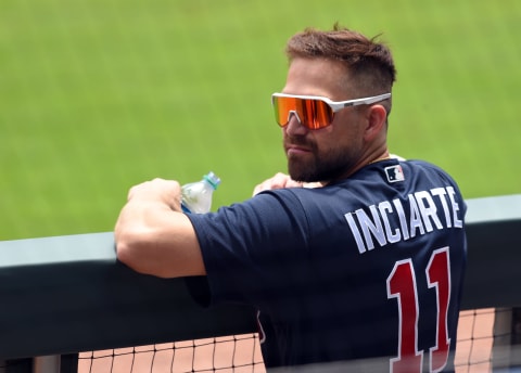 Atlanta Braves center fielder Ender Inciarte… for now. Mandatory Credit: John David Mercer-USA TODAY Sports