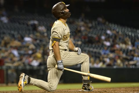 There may be more Padres reactions like this if the Atlanta Braves (and others) pass them in the standings. Mandatory Credit: Joe Camporeale-USA TODAY Sports