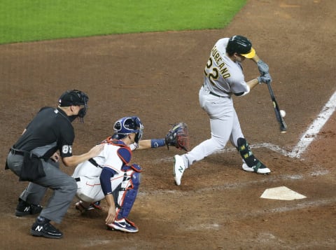 The Atlanta Braves would add power, speed, and defense if they traded for center fielder Ramon Laureano. Mandatory Credit: Thomas Shea-USA TODAY Sports