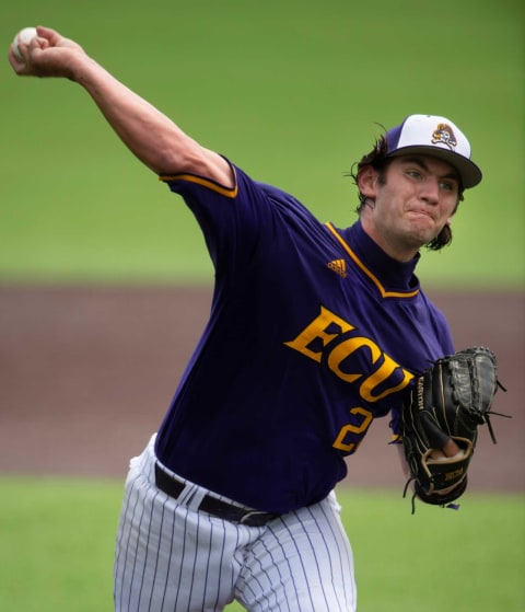 The Atlanta Braves have shown interest in East Carolina pitcher Gavin Williams.  Nas Vandy Ecu 006