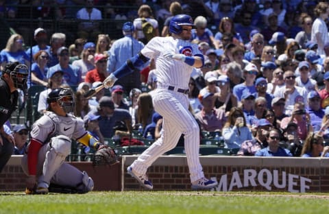 The Atlanta Braves might end their search for a lefty bat by acquiring Ian Happ. Mandatory Credit: David Banks-USA TODAY Sports