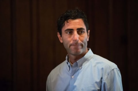 Nov 8, 2016; Scottsdale, AZ, USA; San Diego Padres general manager A.J. Preller during the MLB general managers meeting at the Omni Scottsdale Resort. Mandatory Credit: Mark J. Rebilas-USA TODAY Sports