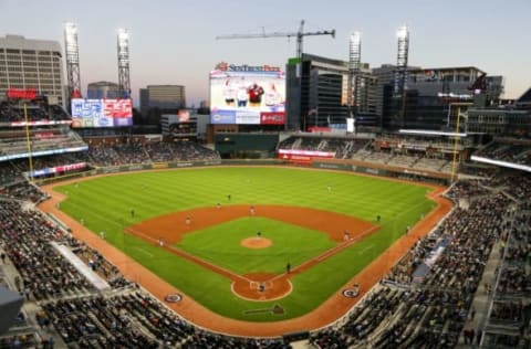 Mar 31, 2017; Atlanta, GA, USA; General view of SunTrust Park during a game between the New York Yankees and Atlanta Braves in the first inning. Mandatory Credit: Brett Davis-USA TODAY Sports