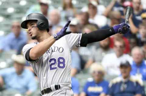 The argument for not considering Nolan Arenado is the same for Jean Segura. Where would the Rockies be without Arenado? Mandatory Credit: Benny Sieu-USA TODAY Sports