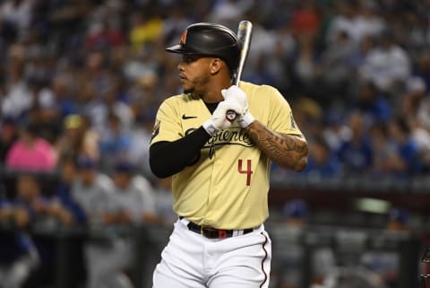 Ketel Marte #4 of the Arizona Diamondbacks (Photo by Norm Hall/Getty Images)