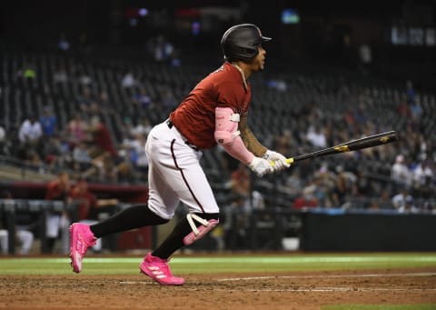 Ketel Marte #4 of the Arizona Diamondbacks (Photo by Norm Hall/Getty Images)