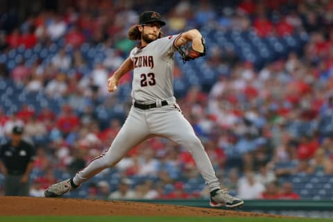 PHILADELPHIA, PA – AUGUST 26: Zac Gallen #23 of the Arizona Diamondbacks in action against the Philadelphia Phillies during a game at Citizens Bank Park on August 26, 2021 in Philadelphia, Pennsylvania. (Photo by Rich Schultz/Getty Images)