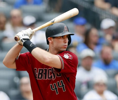 NEW YORK, NY – MAY 20: Paul Goldschmidt #44 of the Arizona Diamondbacks bats in an MLB baseball game against the New York Mets on May 20, 2018, at CitiField in the Queens borough of New York City. Mets won 4-1. (Photo by Paul Bereswill/Getty Images)