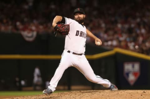 PHOENIX, AZ – OCTOBER 04: Robbie Ray #38 of the Arizona Diamondbacks pitches during the top of the fifth inning of the National League Wild Card game against the Colorado Rockies at Chase Field on October 4, 2017 in Phoenix, Arizona. (Photo by Christian Petersen/Getty Images)