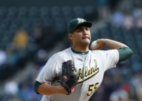 Sean Manaea. Mandatory Credit: Jennifer Buchanan-USA TODAY Sports