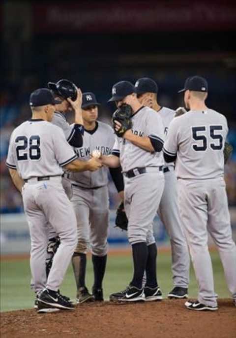 For Joe Girardi, it’s all hands on deck for the Yankees as they make one last push for the playoffs, starting in Toronto on Tuesday. (Photo Credit: Nick Turchiaro-USA TODAY)