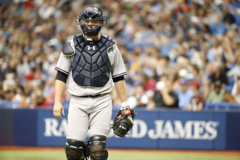 Brian McCann of the New York Yankees. Mandatory Credit: Kim Klement-USA TODAY Sports