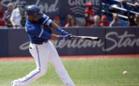 Toronto Blue Jays designated hitter Edwin Encarnacion Mandatory Credit: Nick Turchiaro-USA TODAY Sports