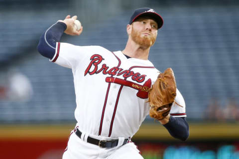 Sep 12, 2016; Atlanta, GA, USA; Atlanta Braves starting pitcher Mike Foltynewicz (26) throws a pitch against the Miami Marlins in the first inning at Turner Field. Mandatory Credit: Brett Davis-USA TODAY Sports