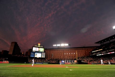 Sep 20, 2016; Baltimore, MD, USA; A general view of the stadium during the game between the Boston Red Sox and Baltimore Orioles at Oriole Park at Camden Yards. Mandatory Credit: Evan Habeeb-USA TODAY Sports