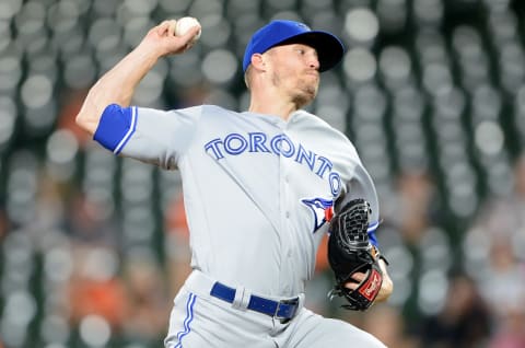 BALTIMORE, MD – SEPTEMBER 18: Ken Giles #51 of the Toronto Blue Jays pitches in the ninth inning against the Baltimore Orioles at Oriole Park at Camden Yards on September 18, 2018 in Baltimore, Maryland. (Photo by Greg Fiume/Getty Images)