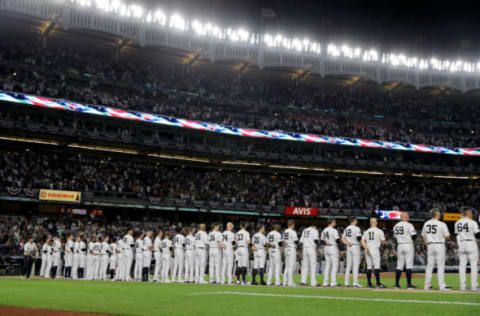 The New York Yankees. (Photo by Elsa/Getty Images)