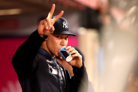 New York Yankees outfielder Aaron Judge (Photo by Sean M. Haffey/Getty Images)