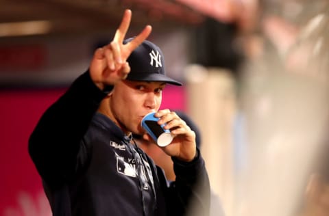 New York Yankees outfielder Aaron Judge (Photo by Sean M. Haffey/Getty Images)