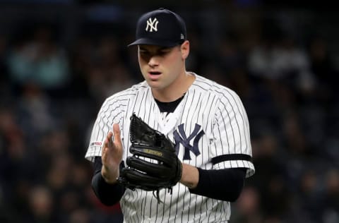 Adam Ottavino #0 of the New York Yankees (Photo by Elsa/Getty Images)