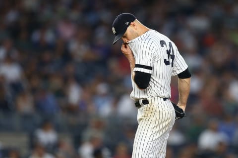 New York Yankees starter JA Happ (Photo by Mike Stobe/Getty Images)