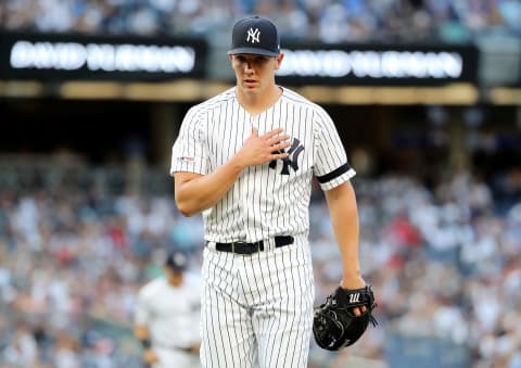 Chad Green #57 of the New York Yankees (Photo by Elsa/Getty Images)