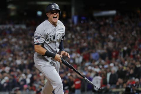 Gio Urshela #29 of the New York Yankees (Photo by Elsa/Getty Images)