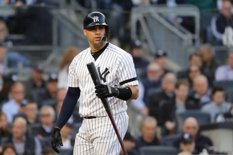 Gary Sanchez #24 of the New York Yankees (Photo by Elsa/Getty Images)