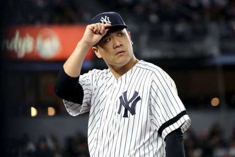 New York Yankees pitcher Masahiro Tanaka (Photo by Elsa/Getty Images)