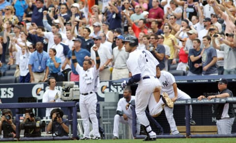 New York Yankees SS Derek Jeter’s 3000th Hit (Photo by Michael Heiman/Getty Images)