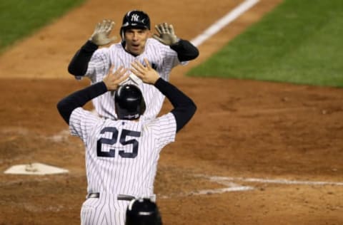 New York Yankees outfielder Raul Ibanez (Photo by Alex Trautwig/Getty Images)