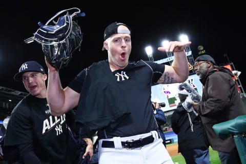 Erik Kratz #36 of the New York Yankees (Photo by Gregory Shamus/Getty Images)