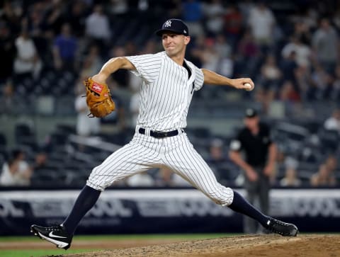 Chasen Shreve #45 of the New York Yankees (Photo by Elsa/Getty Images)