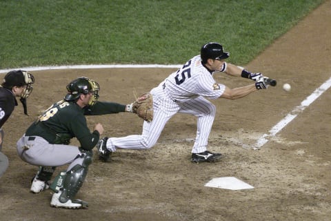 New York Yankees Randy Velarde (Photo by Jamie Squire/Getty Images)