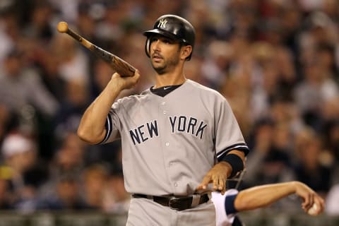 New York Yankees catcher Jorge Posada (Photo by Leon Halip/Getty Images)